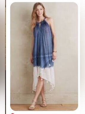 Anthropologies Halter High-Low Dress